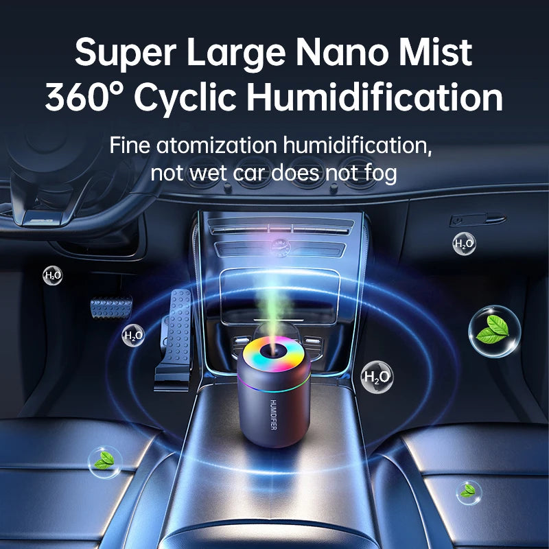 Mini humidificador difusor de aroma USB con luz LED