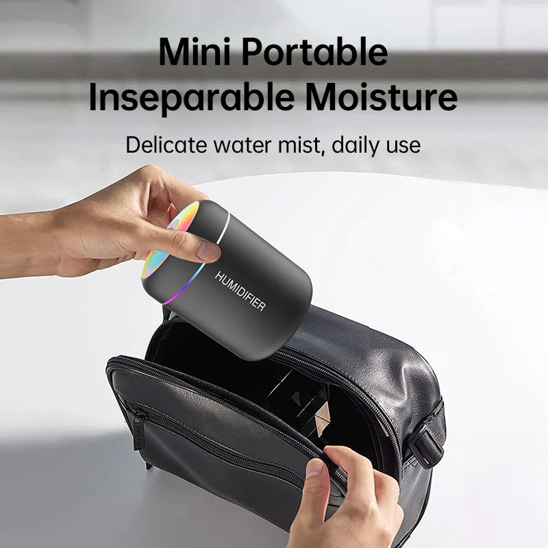Mini humidificador difusor de aroma USB con luz LED