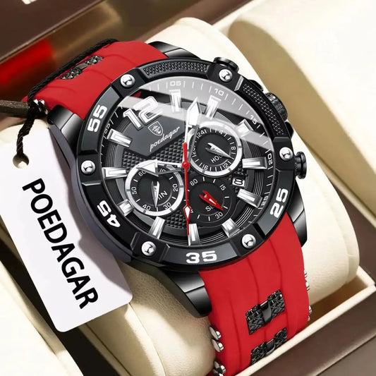 Reloj de hombre, elegancia deportiva en acero inoxidable