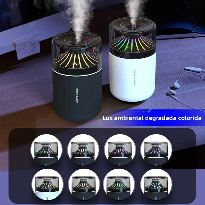 Humidificador para coche con luz de colores