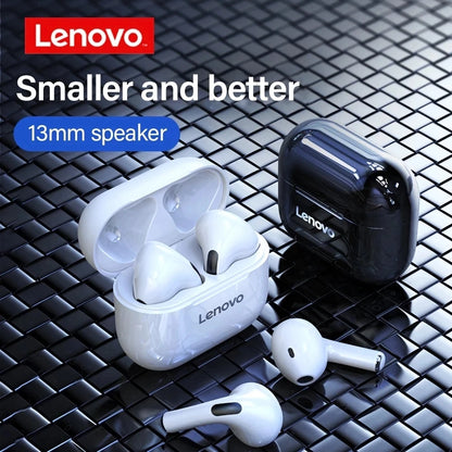 Auriculares Lenovo LP40 TWS con control táctil, negro o blanco