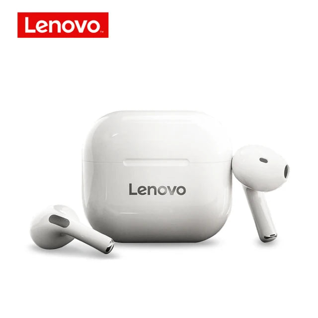 Auriculares Lenovo LP40 TWS con control táctil, negro o blanco