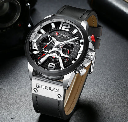 Reloj deportivo de hombre con cronógrafo y fecha automática