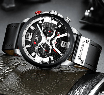 Reloj deportivo de hombre con cronógrafo y fecha automática