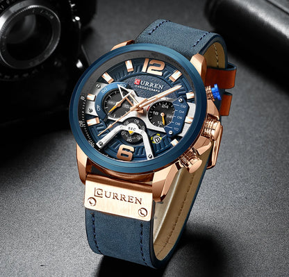 Reloj deportivo de hombre con cronógrafo y fecha automática