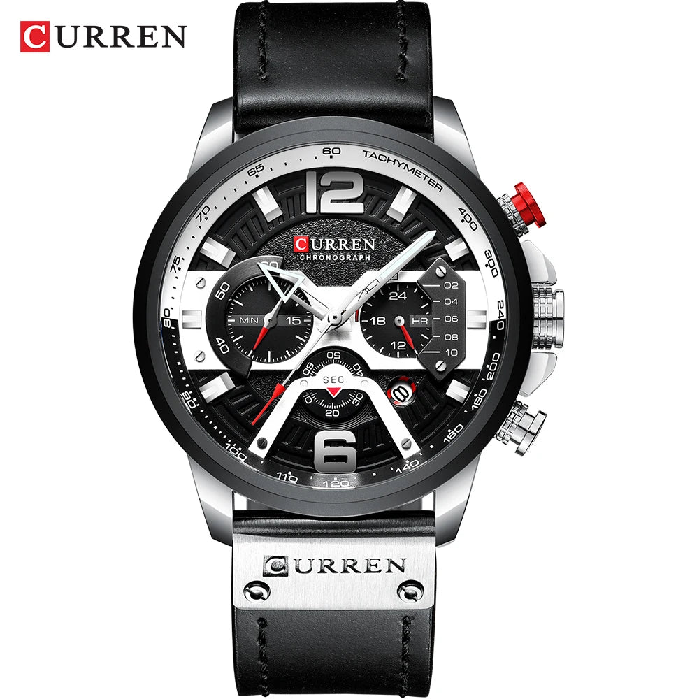 Reloj deportivo de hombre con cronógrafo y fecha automática