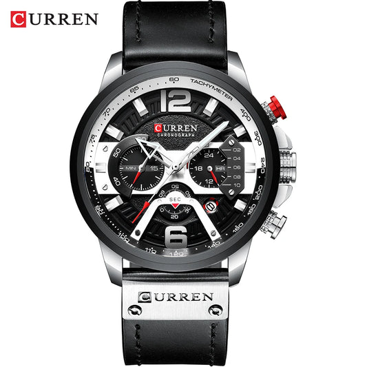 Reloj deportivo de hombre con cronógrafo y fecha automática