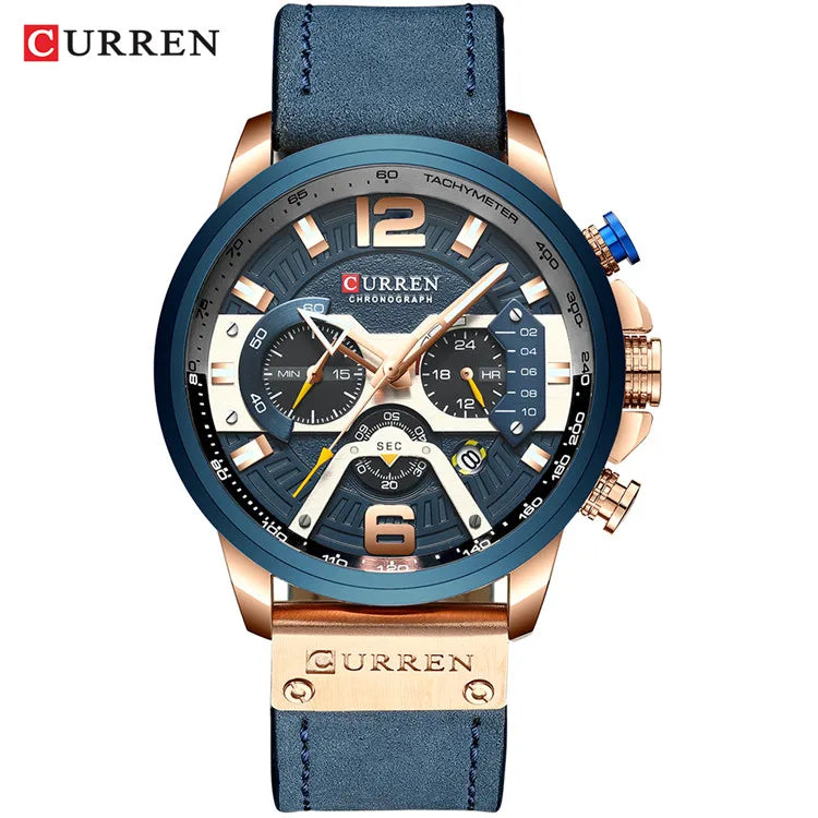 Reloj deportivo de hombre con cronógrafo y fecha automática