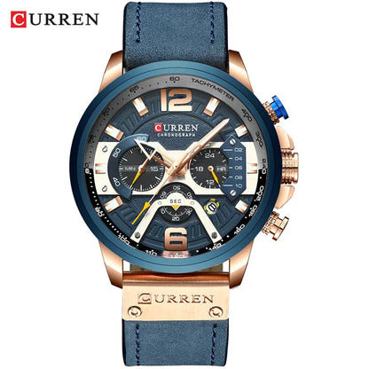 Reloj deportivo de hombre con cronógrafo y fecha automática