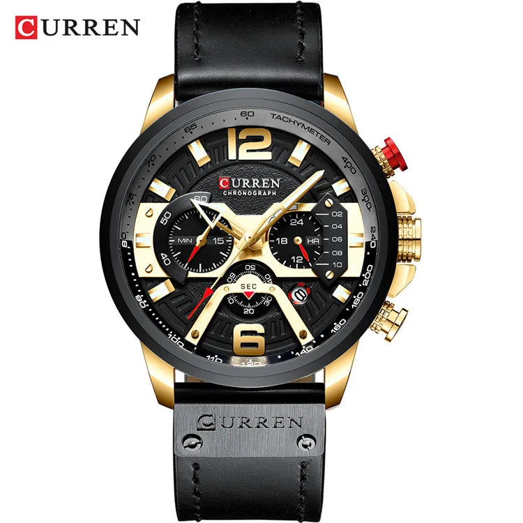 Reloj deportivo de hombre con cronógrafo y fecha automática