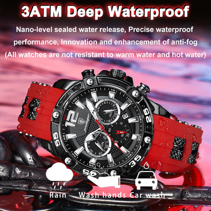 Reloj de hombre, elegancia deportiva en acero inoxidable