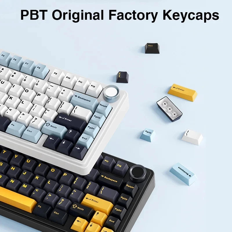 Teclado mecánico gamer inalámbrico RGB, formato compacto y tres modos de conexión