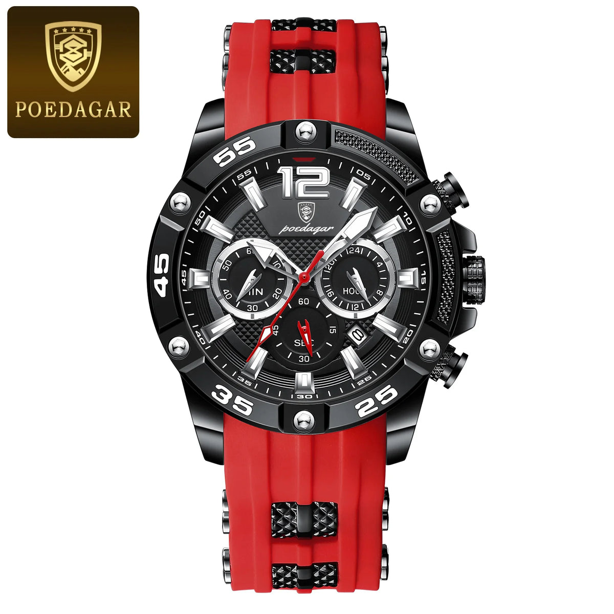 Reloj de hombre, elegancia deportiva en acero inoxidable