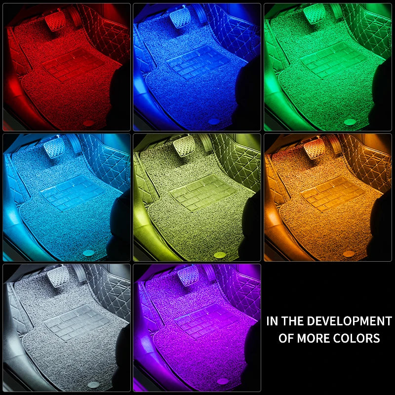Luces LED para el interior del coche, con app y mando