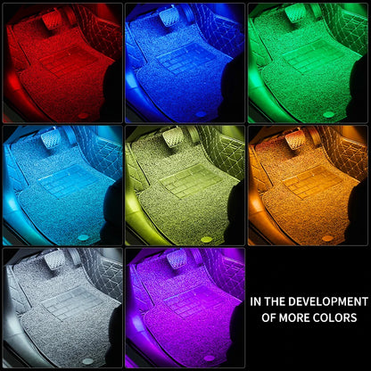 Luces LED para el interior del coche, con app y mando