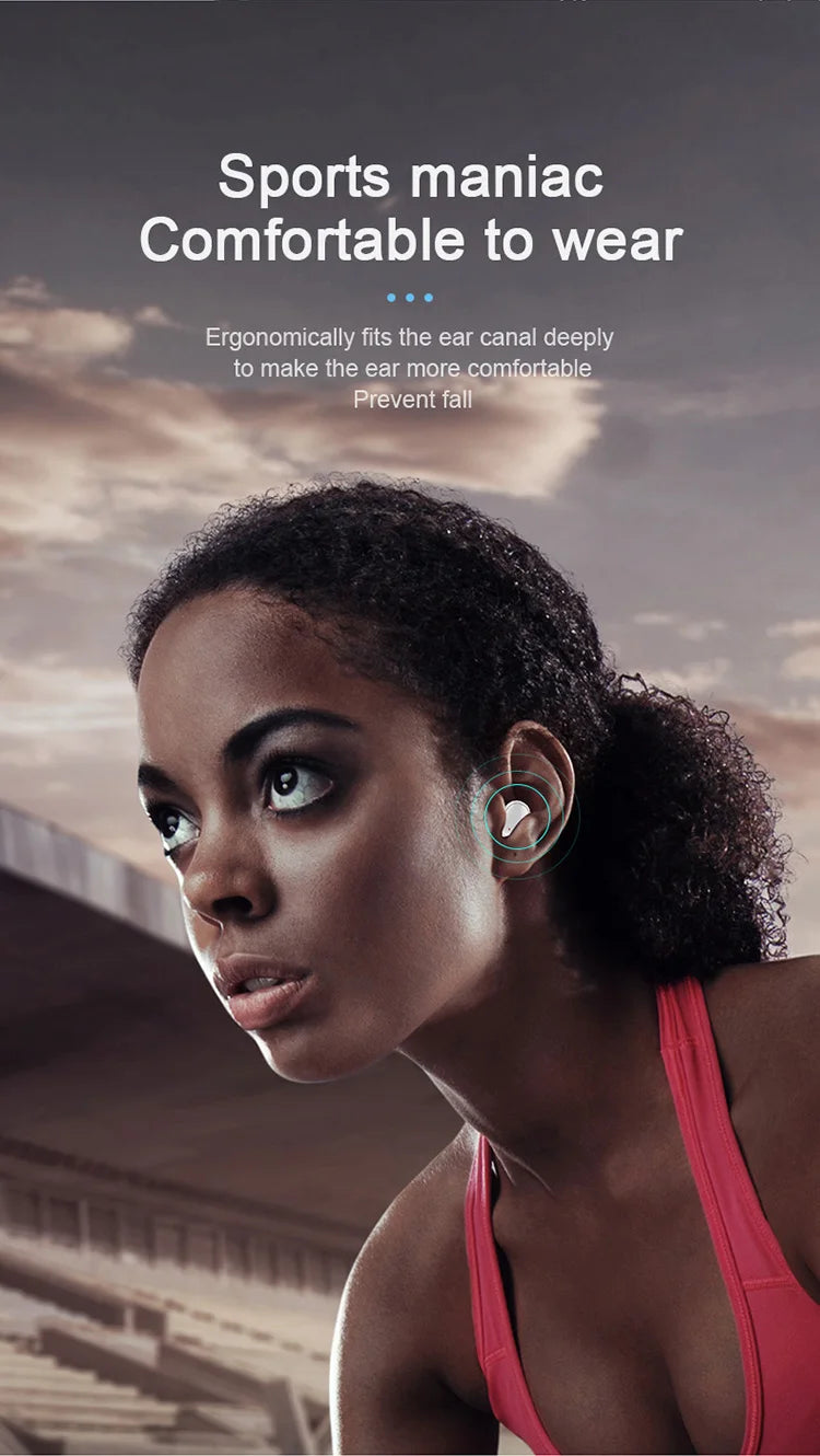Mini auriculares TWS A6S Bluetooth auriculares intrauditivos inalámbricos Control táctil carga portátil para teléfono Android