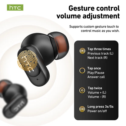 Auriculares inalámbricos HTC NE79 con traductor, cancelación de ruido y pantalla LED