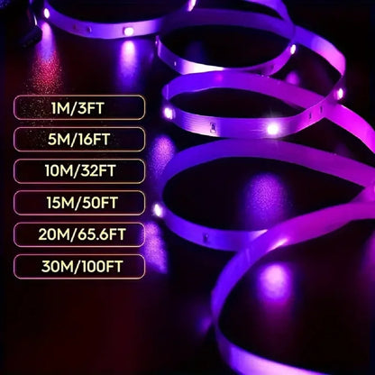 Tira de LED RGB con Bluetooth para habitación, televisión y ordenador