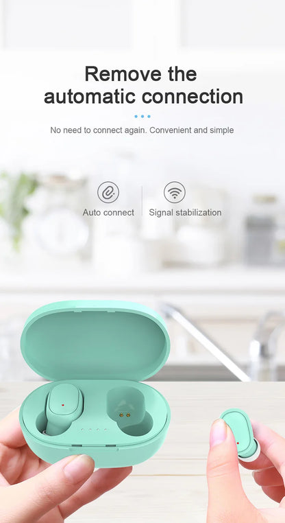 Mini auriculares TWS A6S Bluetooth auriculares intrauditivos inalámbricos Control táctil carga portátil para teléfono Android