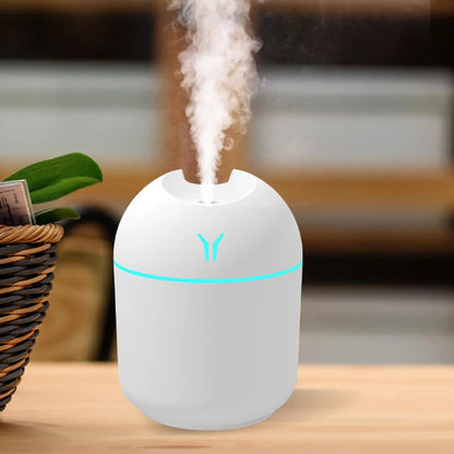Mini humidificador y difusor de aromas USB de 250 mililitros con luz LED