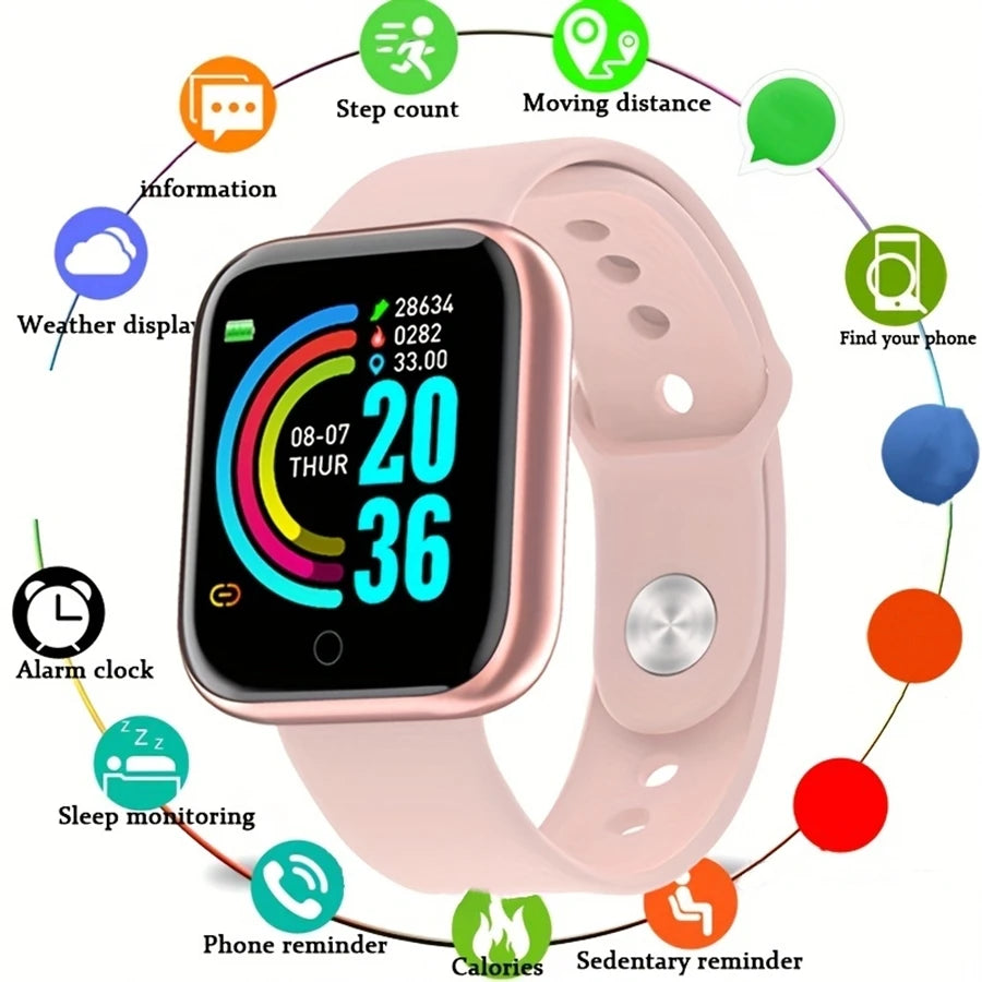 Reloj inteligente con monitor de actividad y notificaciones