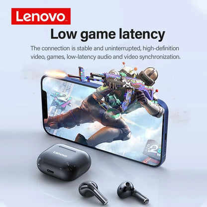 Auriculares Lenovo LP40 TWS con control táctil, negro o blanco