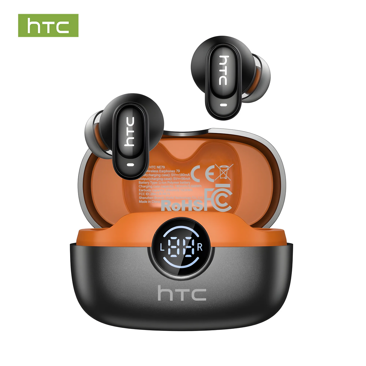 Auriculares inalámbricos HTC NE79 con traductor, cancelación de ruido y pantalla LED