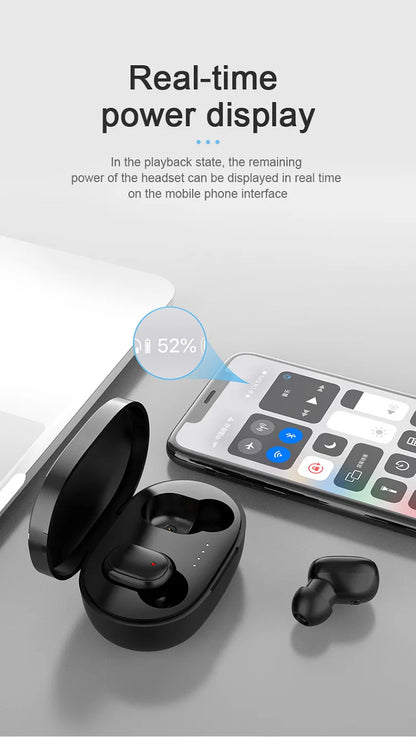 Mini auriculares TWS A6S Bluetooth auriculares intrauditivos inalámbricos Control táctil carga portátil para teléfono Android