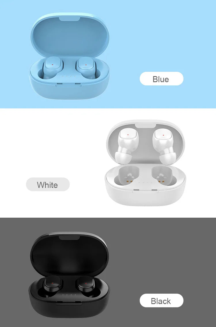 Mini auriculares TWS A6S Bluetooth auriculares intrauditivos inalámbricos Control táctil carga portátil para teléfono Android