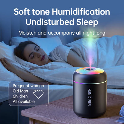 Mini humidificador difusor de aroma USB con luz LED