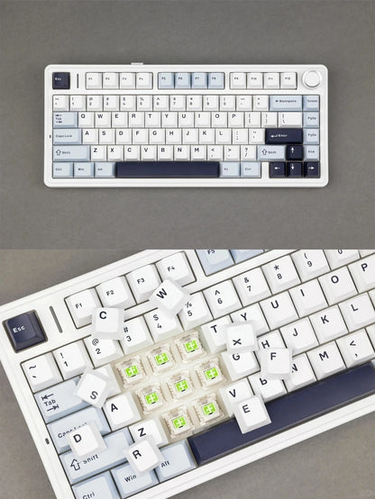 Teclado mecánico gamer inalámbrico RGB, formato compacto y tres modos de conexión