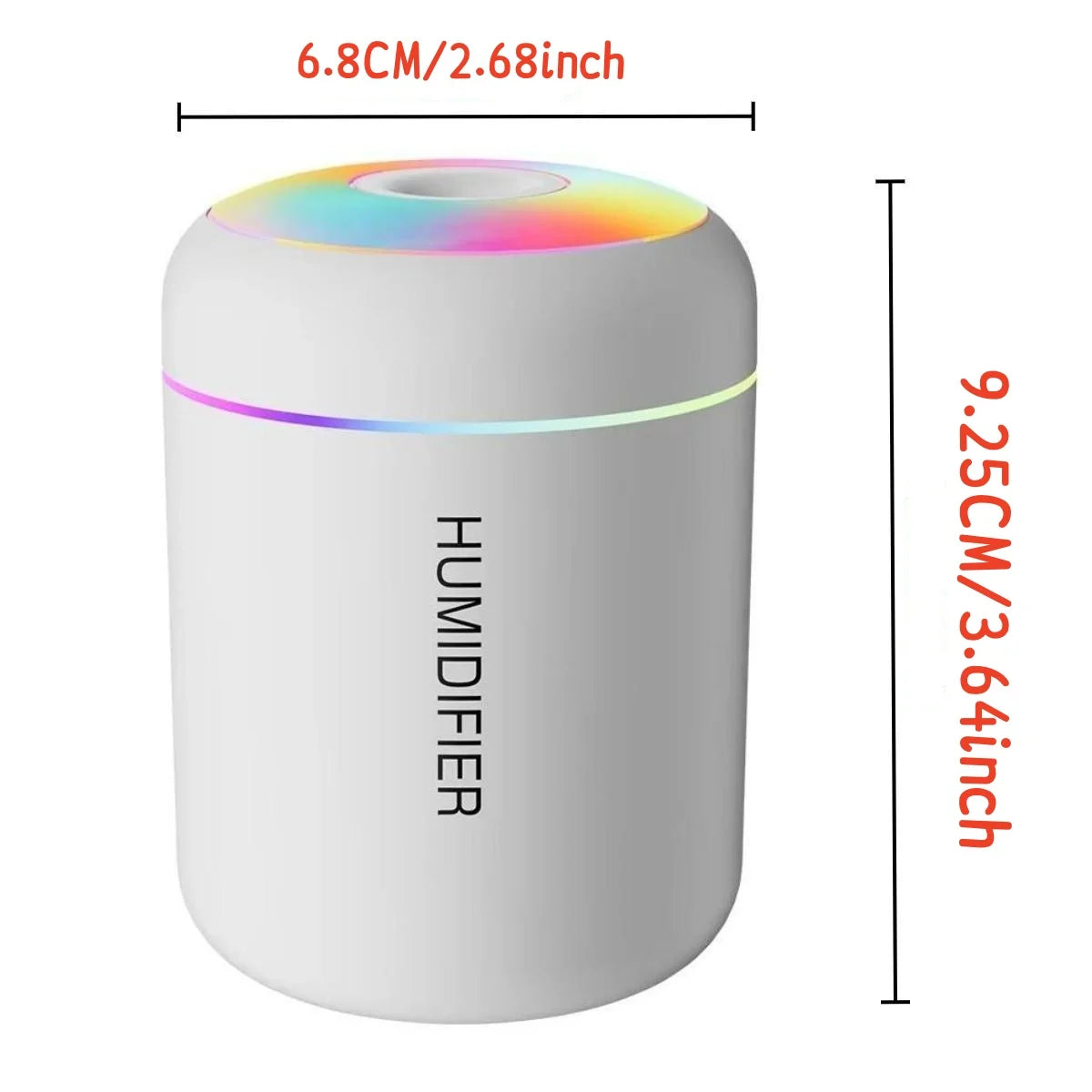 Mini humidificador difusor de aroma USB con luz LED