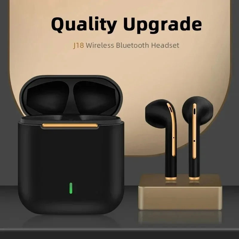 Auriculares inalámbricos J18 con micrófono, resistentes al agua y cancelación de ruido