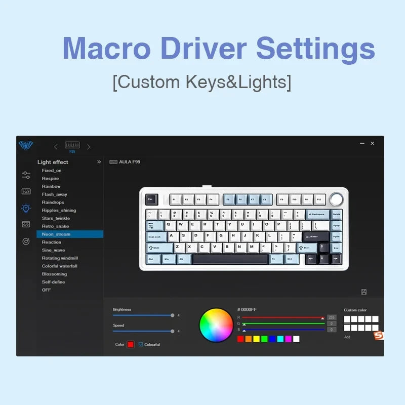 Teclado mecánico gamer inalámbrico RGB, formato compacto y tres modos de conexión
