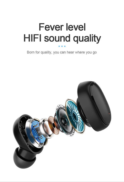Mini auriculares TWS A6S Bluetooth auriculares intrauditivos inalámbricos Control táctil carga portátil para teléfono Android