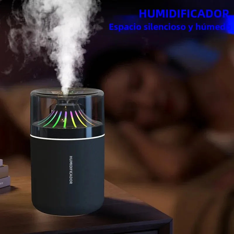 Humidificador para coche con luz de colores