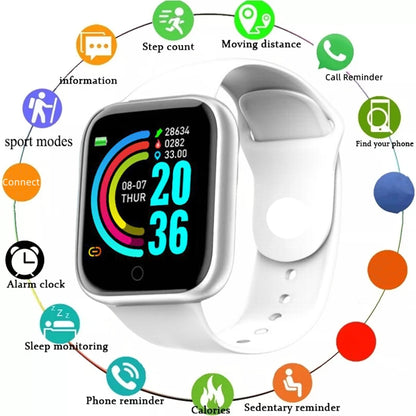Reloj inteligente con monitor de actividad y notificaciones