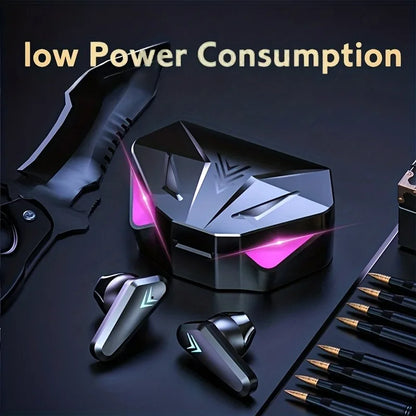 Auriculares inalámbricos X15 con pantalla LED y micrófono