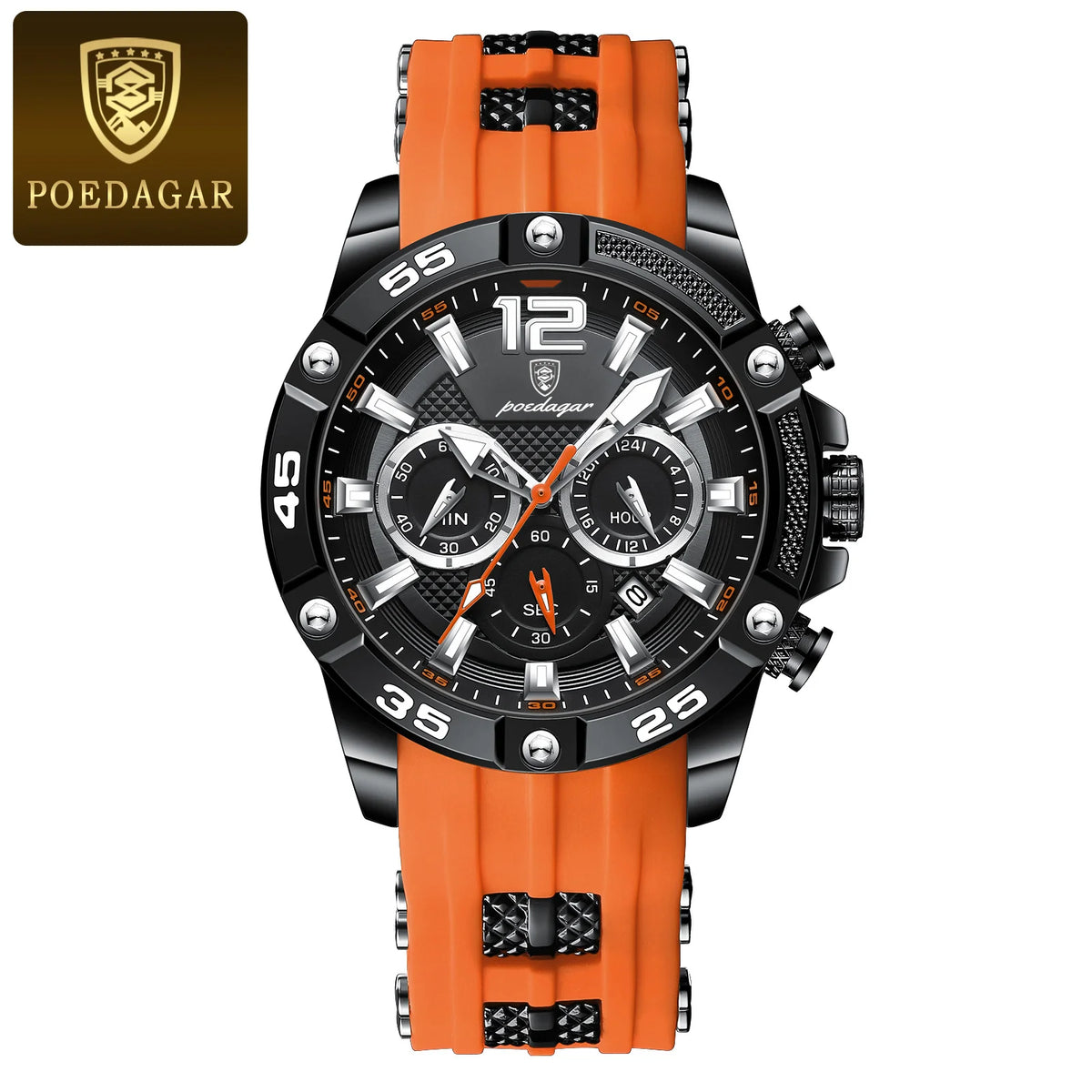 Reloj de hombre, elegancia deportiva en acero inoxidable