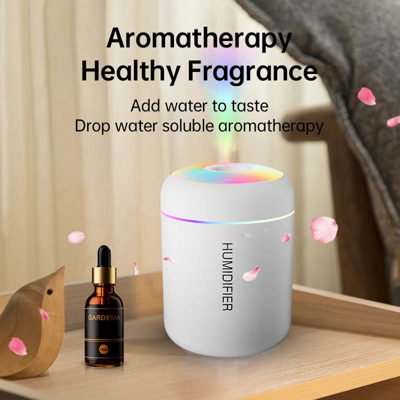 Mini humidificador difusor de aroma USB con luz LED