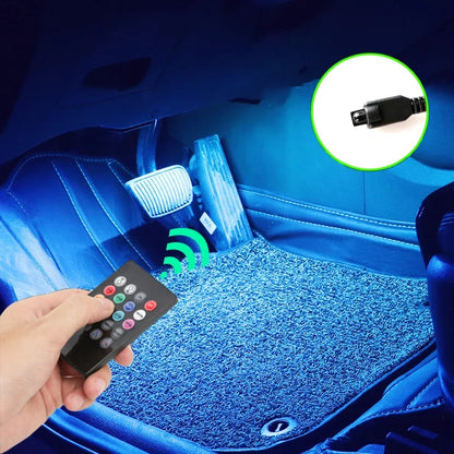 Luces LED para el interior del coche, con app y mando