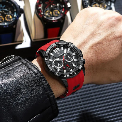 Reloj de hombre, elegancia deportiva en acero inoxidable