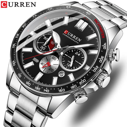Reloj de hombre multifunción con cronógrafo y agujas luminosas