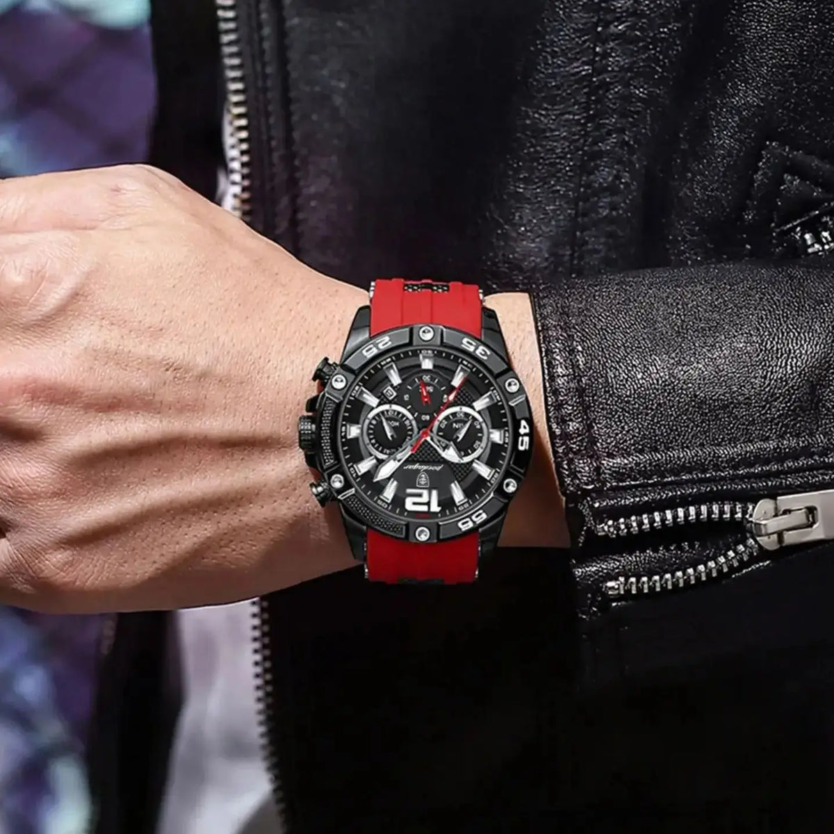 Reloj de hombre, elegancia deportiva en acero inoxidable