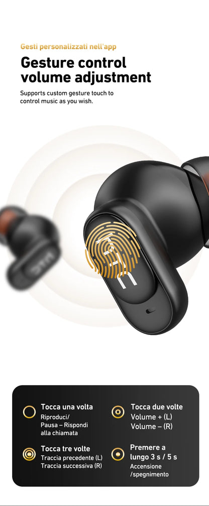 Auriculares inalámbricos HTC NE79 con traductor, cancelación de ruido y pantalla LED