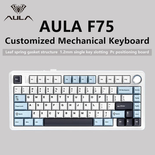 Teclado mecánico gamer inalámbrico RGB, formato compacto y tres modos de conexión