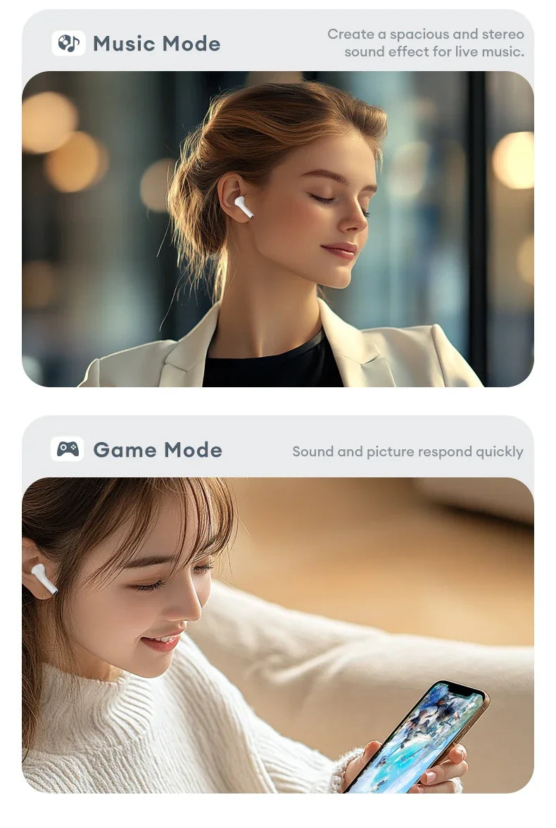 Auriculares inalámbricos Lenovo LP5 Pro con Bluetooth 5.4, sonido HiFi y micrófono