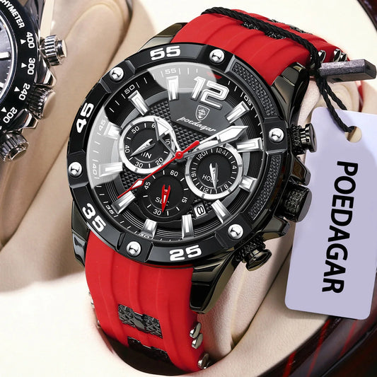 Reloj de hombre, elegancia deportiva en acero inoxidable