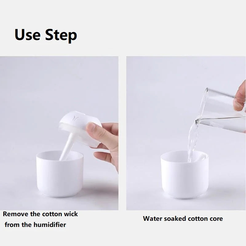 Mini humidificador y difusor de aromas USB de 250 mililitros con luz LED