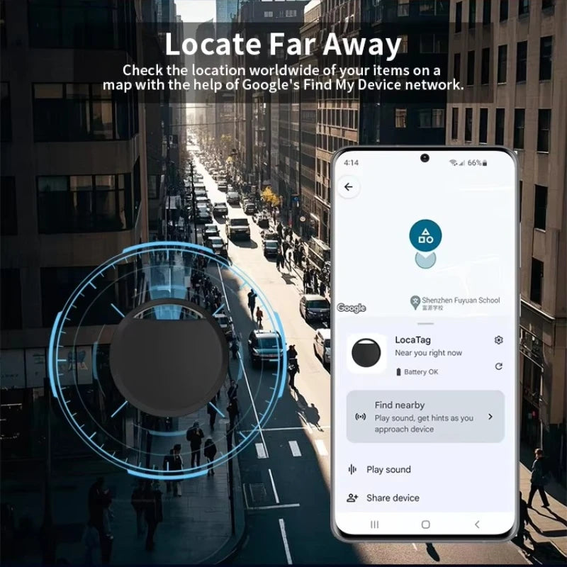 Localizador inteligente para Android, compatible con Google Find Hub